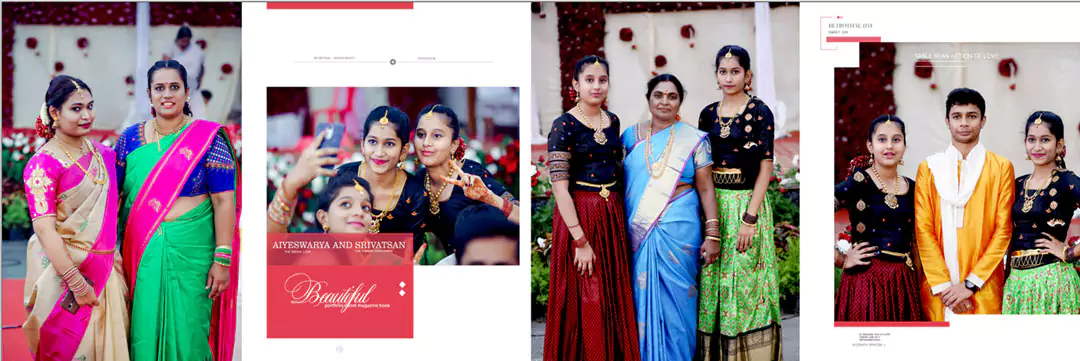 south wedding albums psd